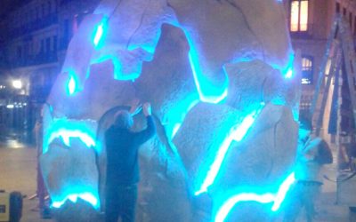 OVO. Escultura Artística para performance Mediaset