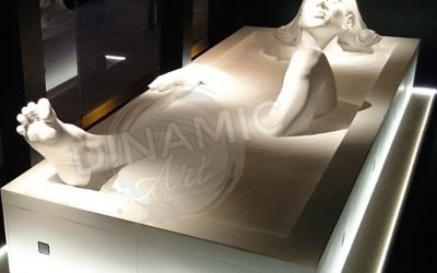 Escultura Porexpan para Roca Madrid Gallery