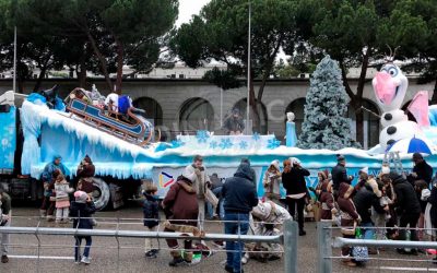Cabalgata Reyes Madrid 2018. Carroza OLAF