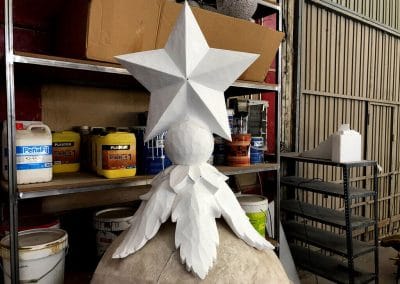 porexpan escultura para carroza navidad