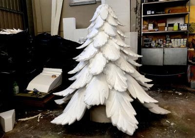 porexpan arbol para carroza navidad