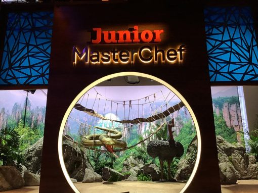 Construcción de decorados para Master Chef Junior 2020