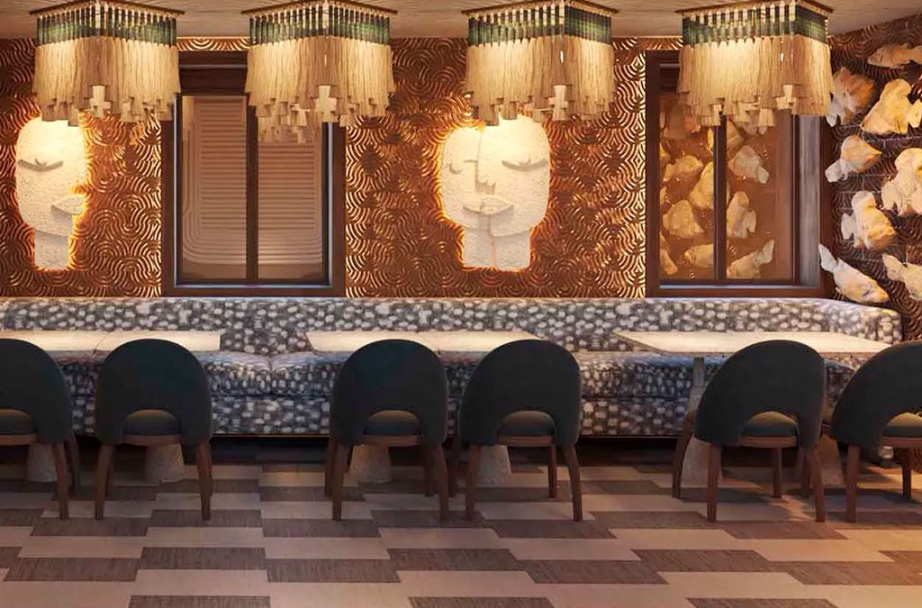 Construcción de la decoración del Hombre Pez