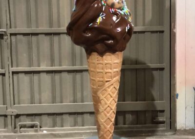 Escultura helado terminado en taller
