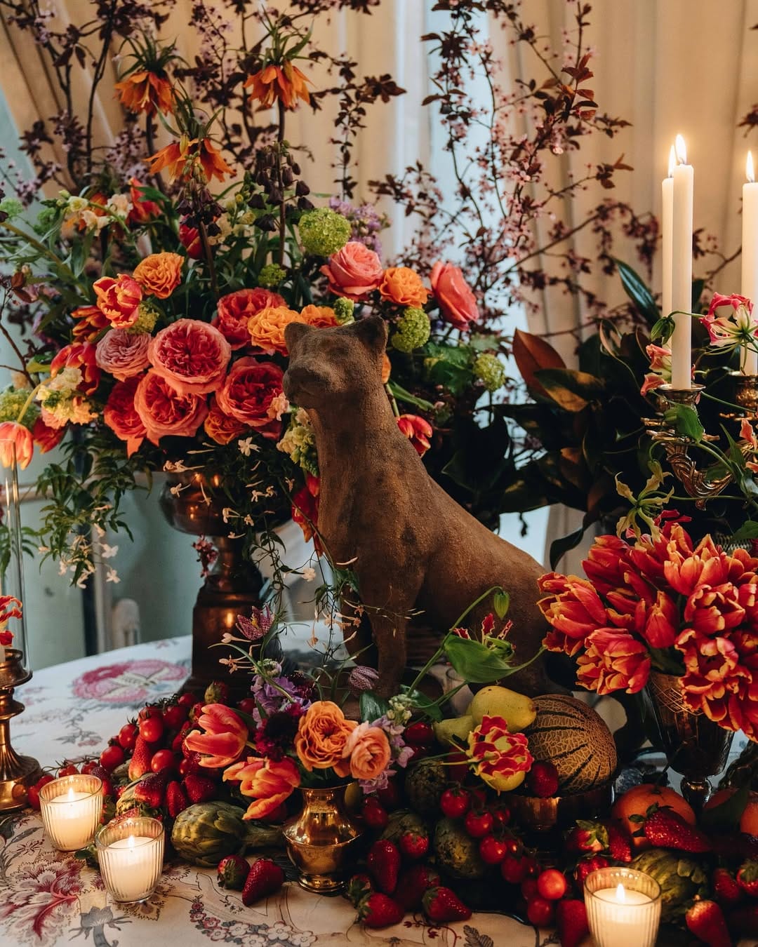 Il Gattopardo de netflix Escultura de la Cena presentación El Gatopardo de Netflix